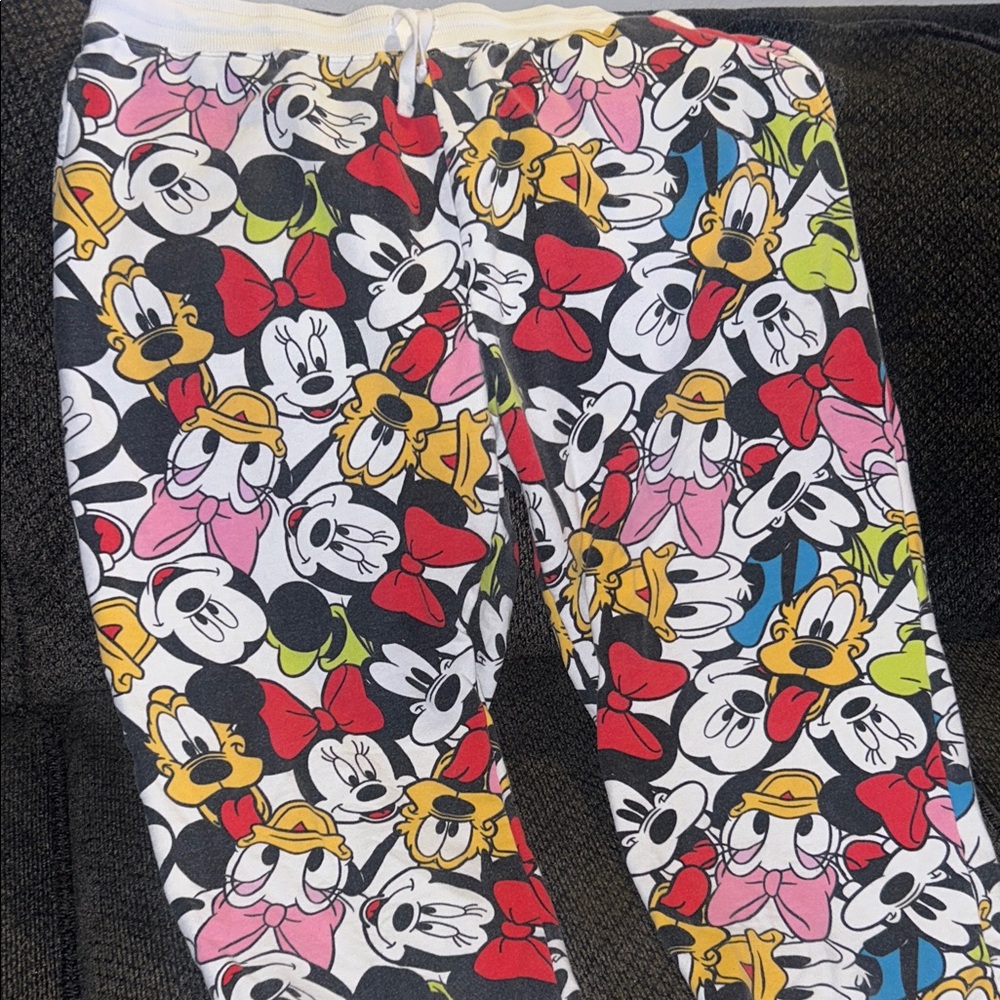 Disney Mickey & Friends All Over Print winter Pajama Pants Joggers